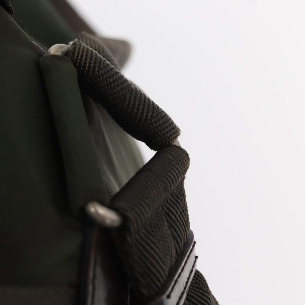PRADA Backpack Nylon Khaki Silver Auth 151269 - Picture 16 of 16